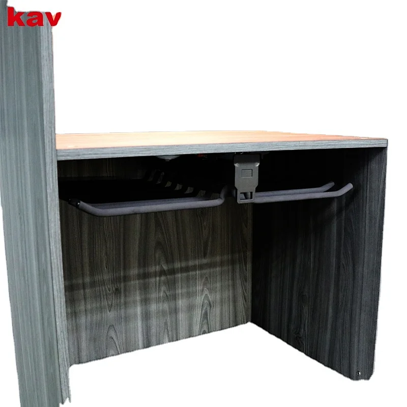 Soft close double row extension frame for trousers
