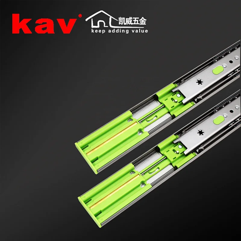 18 inch Kitchen Telescopic Channel 304 Stainless steel soft close  ball bearing drawer runners
