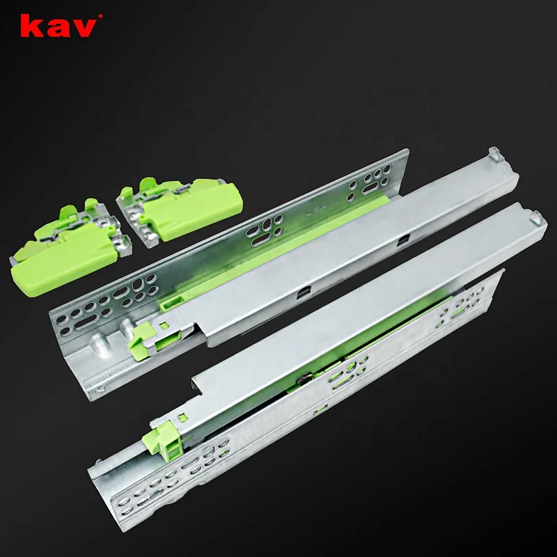 high quality push open concealed undermount drawer slide rails with fast clip