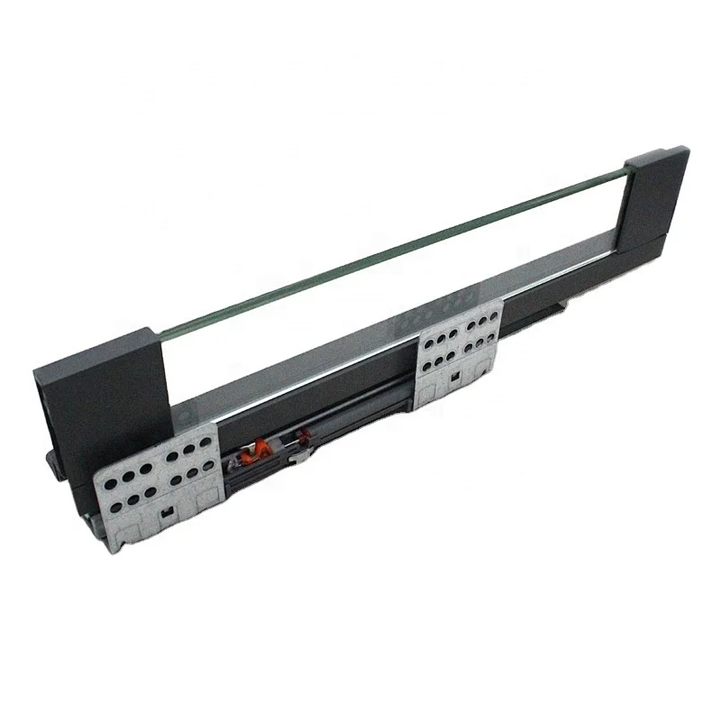 183mm height glass sided soft close double wall drawer system kitcchen cabinet tandem box