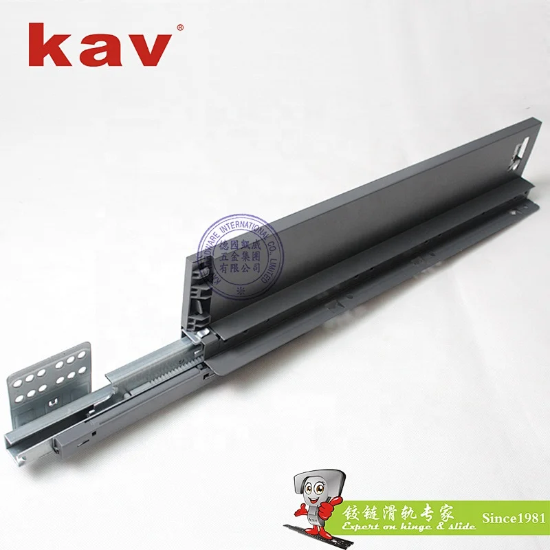kav new soft close double Wall Drawer System changeable cabinet furniture and straight lines  (E660H06-151)
