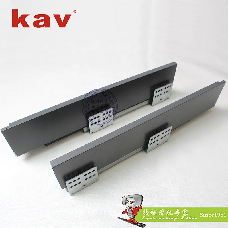 kav new soft close double Wall Drawer System changeable cabinet furniture and straight lines  (E660H06-151)