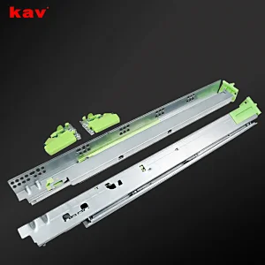 full extension undermount stainless steel damper concealed soft close slide for American furniture drawer