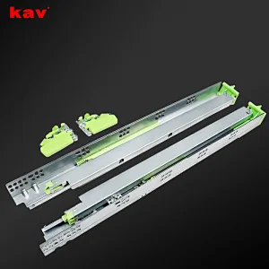full extension undermount stainless steel damper concealed soft close slide for American furniture drawer