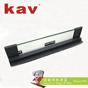 183mm height glass sided soft close double wall drawer system kitcchen cabinet tandem box