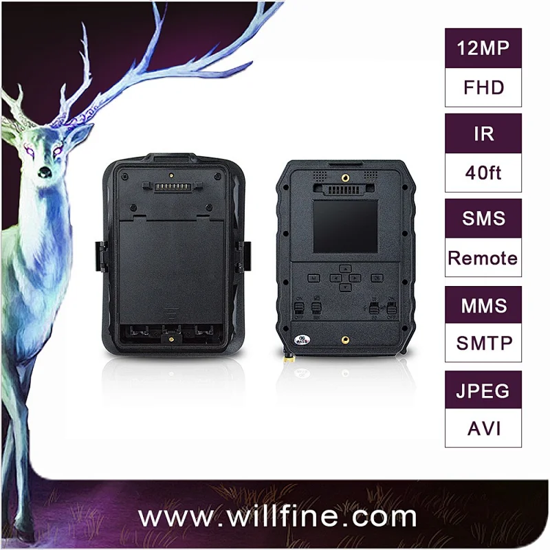 Good quality 12mp 940nm mini mms gprs Waterproof Infrared wild game hunting cameras with time lapse function