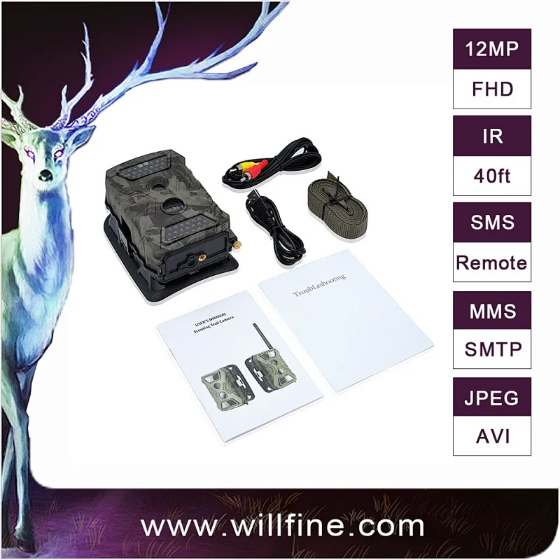 Good quality 12mp 940nm mini mms gprs Waterproof Infrared wild game hunting cameras with time lapse function