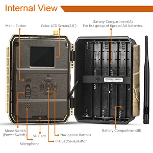 Trustful wholesale solar power wireless long range thermal forest security deer hunting 3G remote camera with sim card