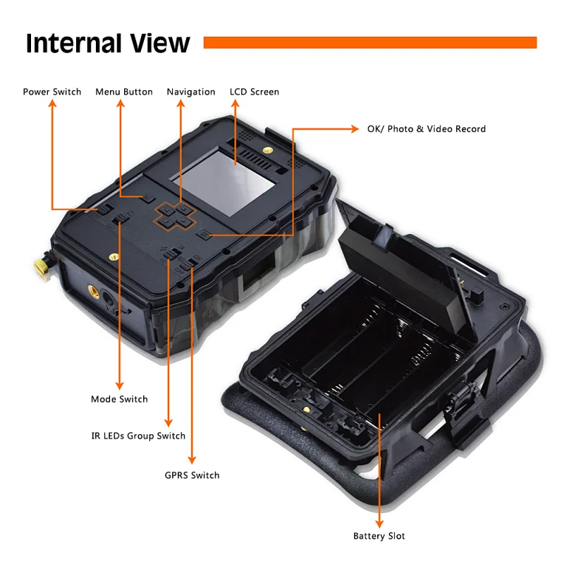 3G wireless solar panel powered waterproof outdoor security trail hunting scouting camera