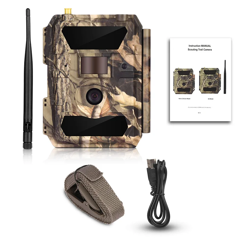 Trustful wholesale solar power wireless long range thermal forest security deer hunting 3G remote camera with sim card