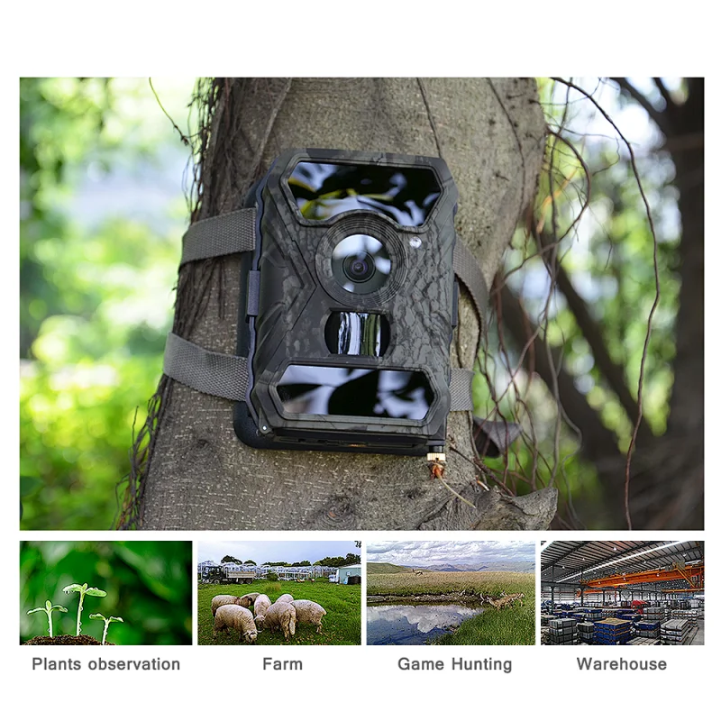 3G wireless solar panel powered waterproof outdoor security trail hunting scouting camera