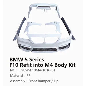 For bmw f10 body kit 10 - 16 in Car Bumpers Front Bumper M4 Style F10 Body Kit