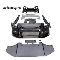 Auto Full Body Kit For Nissan GTR R35 PP Material Front Bumper Lip Side Skirt