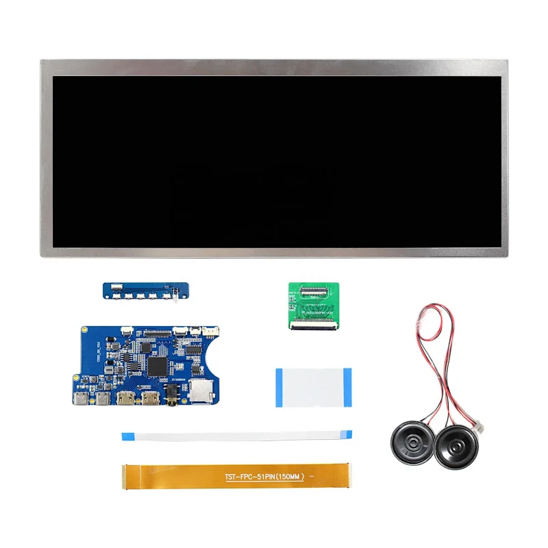 Type C HDMI TF Card LCD Controller Board Work for 12.3