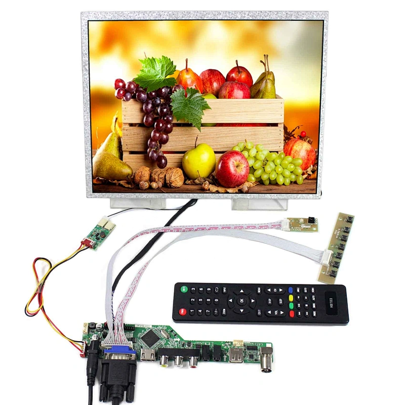 HDMI VGA AV USB RF LCD Board Work for LVDS Interface 12.1