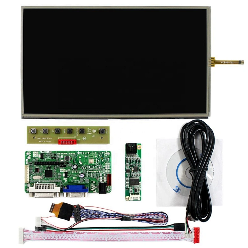 DVI,VGA LCD Controllers 10.1 Inch 1366x768 IPS Lcd with Touch Panel Screen 1366x768 ips lcd 10.1 inch lcd touchscreen vga+DVI input lcd controller