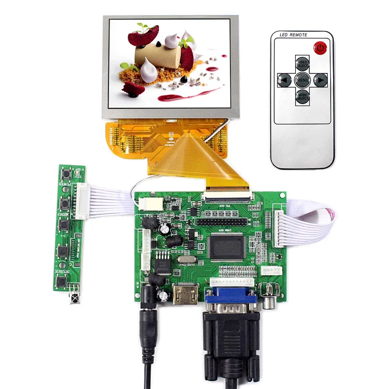HDMI+VGA+2AV 50PIN LCD control Board With 3.5inch 800x600 lcd panel