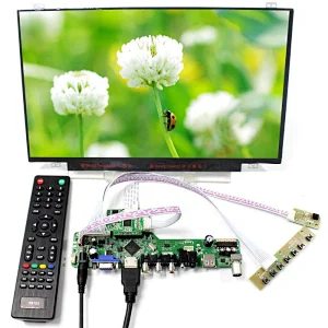 Tv input lcd controller board with 14inch 1920x1080 edp LCD panel