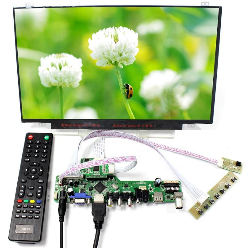 Tv input lcd controller board with 14inch 1920x1080 edp LCD panel