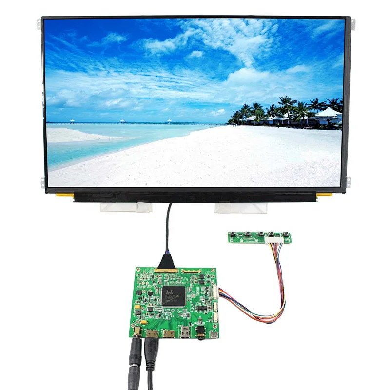 mini H+TYPE C LCD Controller Board HDR with 15.6inch LQ156D1JW04 3840X2160 IPS lcd advertising display