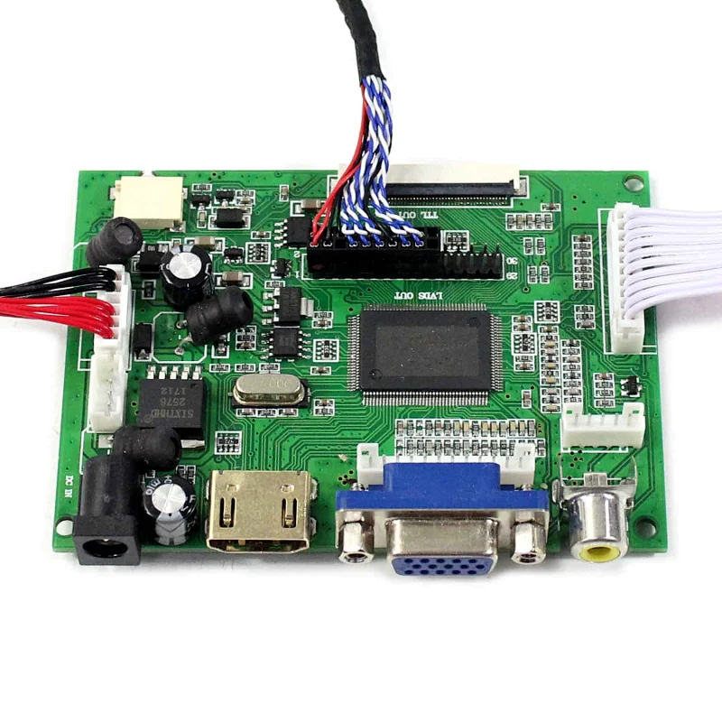 VGA 2AV LCD Controller Board 20pin LVDS Connector HSD121KXN1-A10 1024X768 Resolution 12.1inch LCD Screen