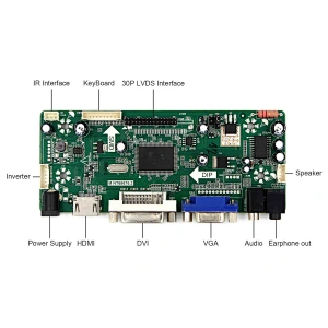 LCD control  Board 68676 with 10.6inch 1366x768 lcd display