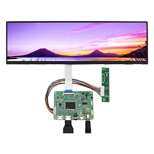 EDP 12.6inch NV126B5M-N41 1920X515 IPS LCD Screen work with HD MI Board for mall /car/ navigation/ shelves booking system