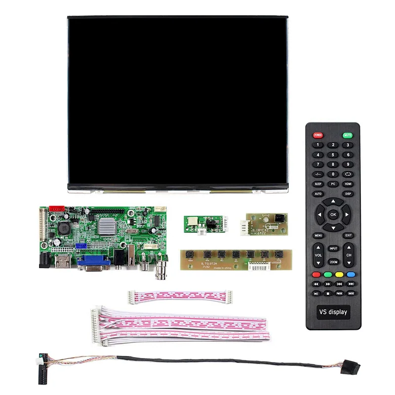 VGA AV USB LCD Controller Board 10.4inch LTD104EDZS 1024X768 replacement lcd tv screen tft panel