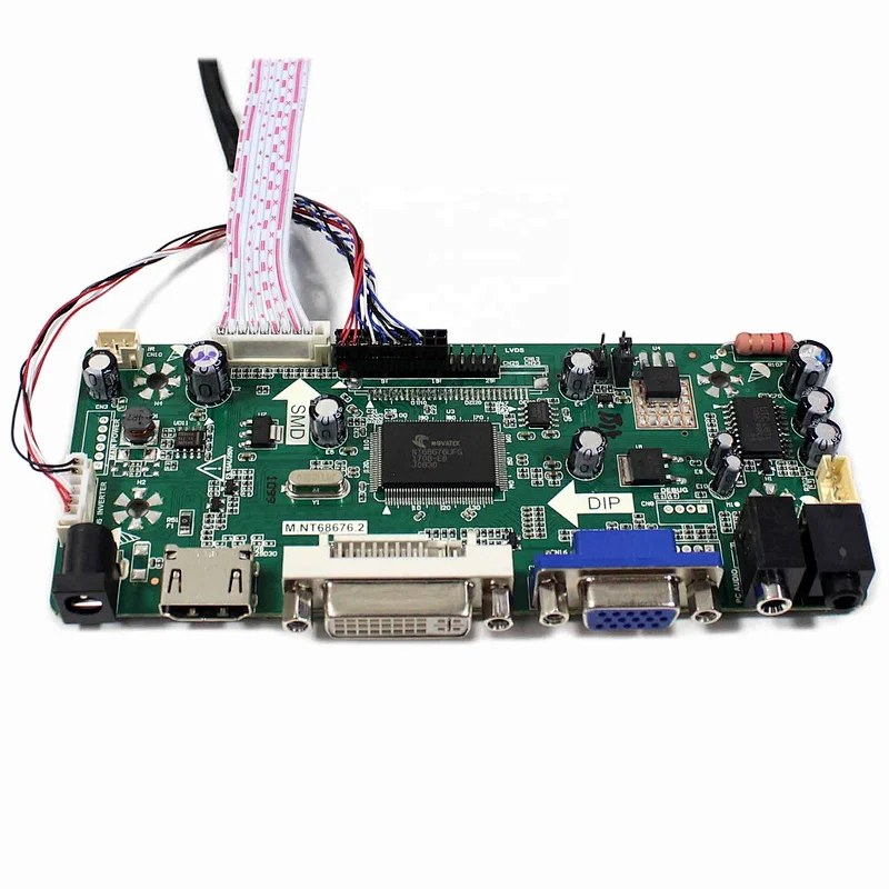 LCD Controller Board 68676 with 10.1inch 1280x800 IPS lcd panel