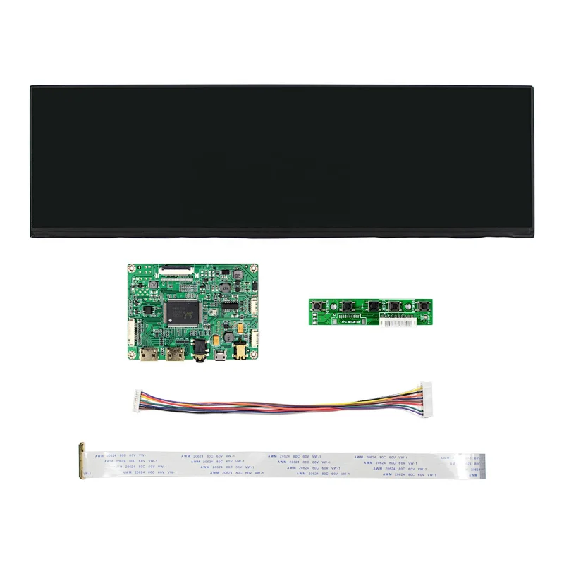 EDP 12.6inch NV126B5M-N41 1920X515 IPS LCD Screen work with HD MI Board for mall /car/ navigation/ shelves booking system