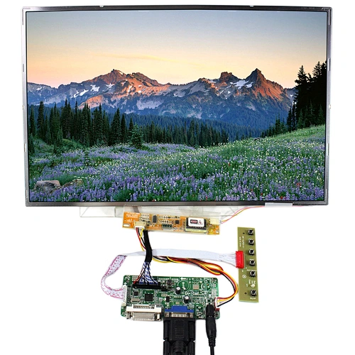 Resolution 1920x1200 17" LCD laptop screen with DVI VGA Driver board