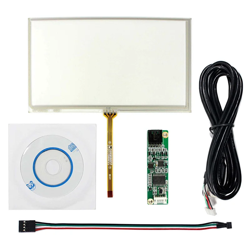 6.5inch 4wire Resistive Touch Screen USB Controller Card for 6.5