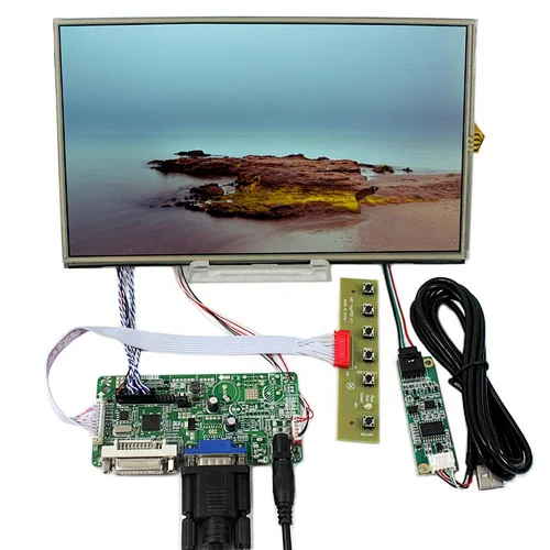 DVI,VGA LCD Controllers 10.1 Inch 1366x768 IPS Lcd with Touch Panel Screen 1366x768 ips lcd 10.1 inch lcd touchscreen vga+DVI input lcd controller