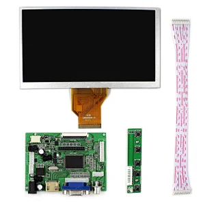 VGA 2AV Driver Board 6.5inch AT065TN14 800x480 LCD Screen