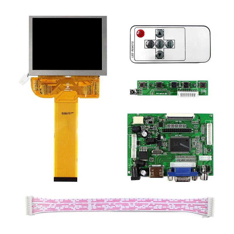 HDMI+VGA+2AV 50PIN  LCD control Board With 3.5inch 800x600  lcd panel