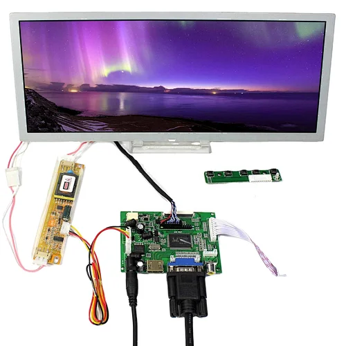 12.3" LQ123K1LG03 1280X480 LCD Screen with LVDS Board H DMI VGA 2AV for Industrial Application