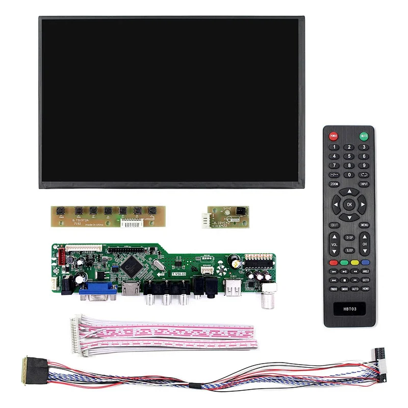 10.1 inch 1280X800 LCD Screen 10.1 M101NWWB with HDMI VGA AV USB RF LCD Controller Board T.V56.03