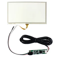 6.5inch 4wire Resistive Touch Screen USB Controller Card for 6.5" 800x480 16:9 LCD Panel
