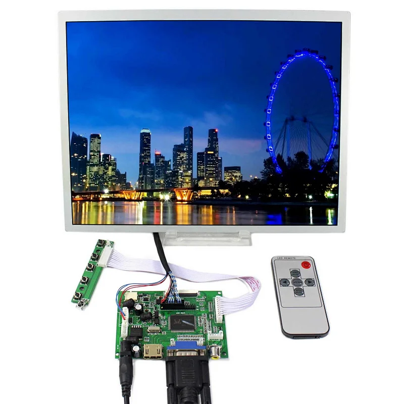 HDMI+VGA+2AV LCD Controller Board with 12.1inch LQ121S1LG75 800X600 HDMI high brightness tft lcd display module lcd