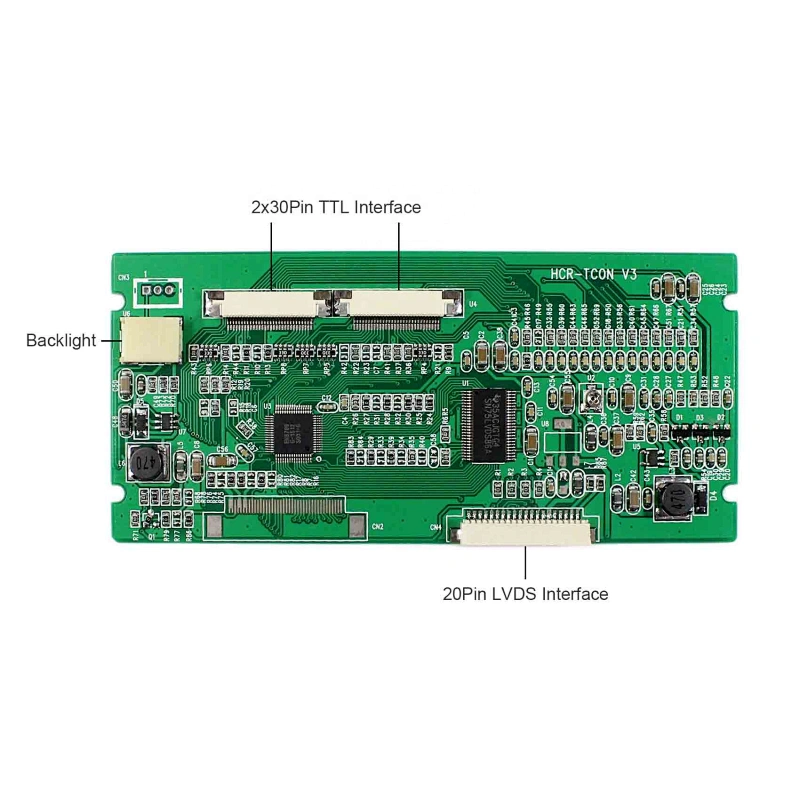 LVDS to TTL Converter board HCR-TCON N3 wor for 10.2inch tft lcd panel lvds to TTL Board TTL Converter board lvds converter board