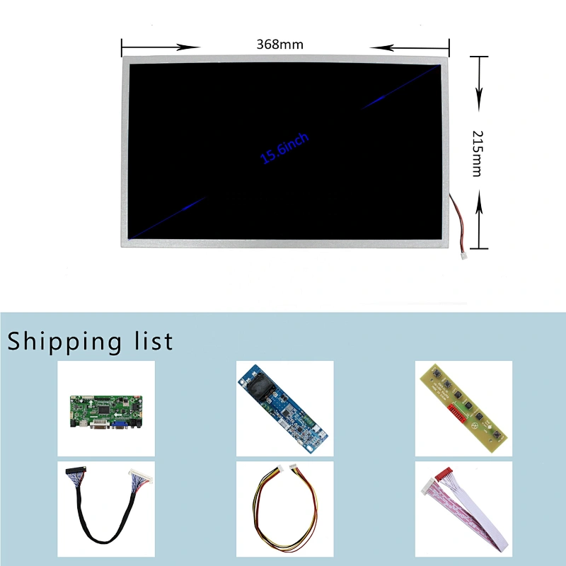 High Brightness 1000cd 15 6inch 1920x1080 FHD Screen Lcd Display Portable Monitor Driver Control Board
