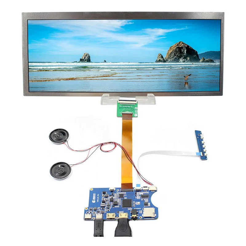 Type C HDMI TF Card LCD Controller Board Work for 12.3