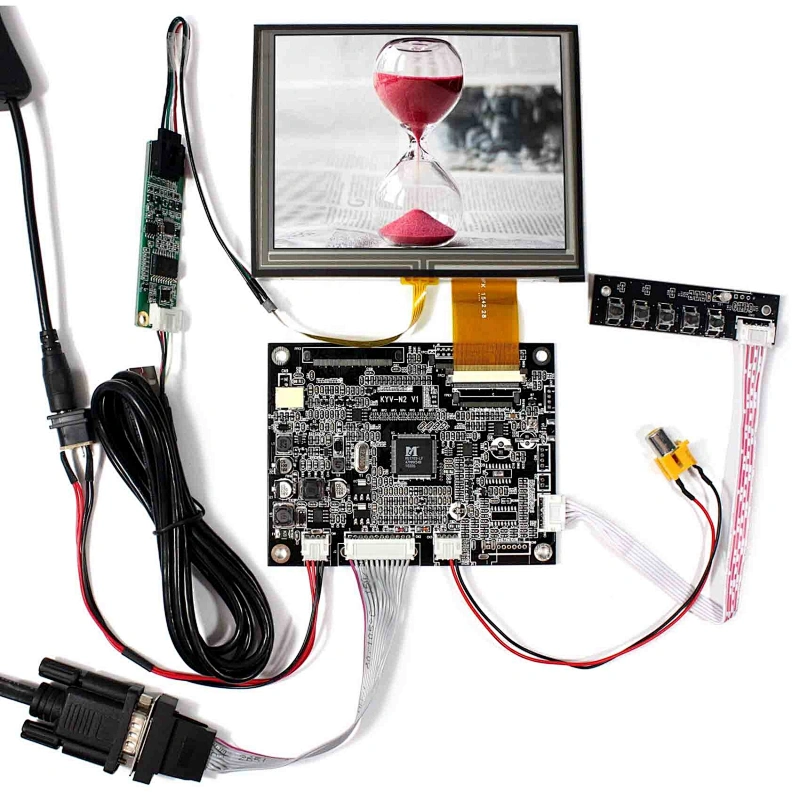 640x480 digital tft lcd module 5.6inch AT056TN52 with touch panel, VGA AV lcd controller board