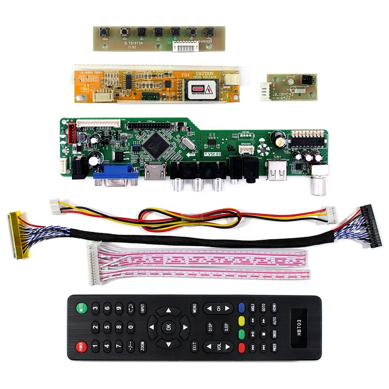 17inch 1920x1080 ccfl Backlight LCD Panel with tv controller board