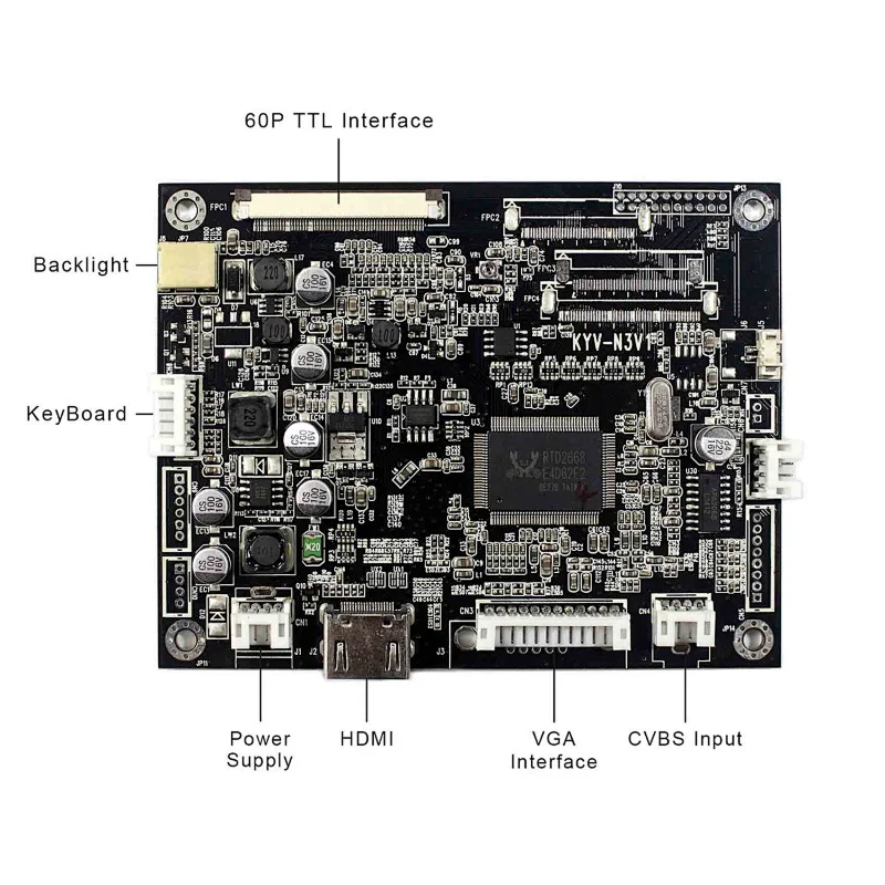 LCD Controller Board KYV-N3 V1 with 10.4