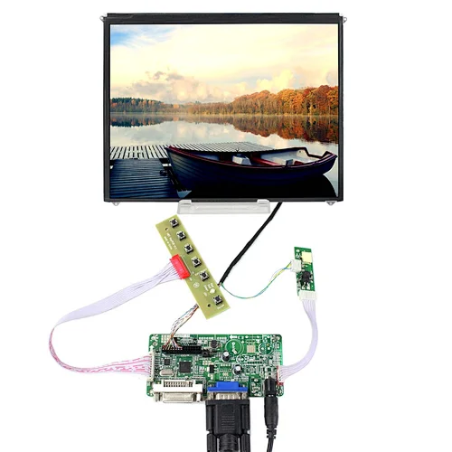 9.7" 1024x768 IPS tft LCD display with VGA+DVI LCD Controller Board Kit