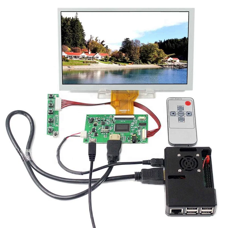 H DMI LCD Controller Board VS-TY2660H-V812 with 50P TTL Interface 8inch AT080TN64 800X480 LCD Screen