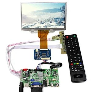 HD MI+VGA+AV+USB LCD Controller Board VS-V59AV-V1 with 7inch AT070TN93 800X480 LCD LCD Screen+Remote Control