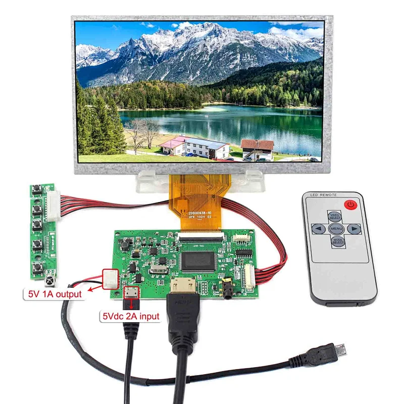 HD MI LCD Controller Board VS-TY2660H-V812 with 50P TTL Interface 7inch AT070TN90 800X480 LCD Screen boogie board lcd lcd board lcd display screen