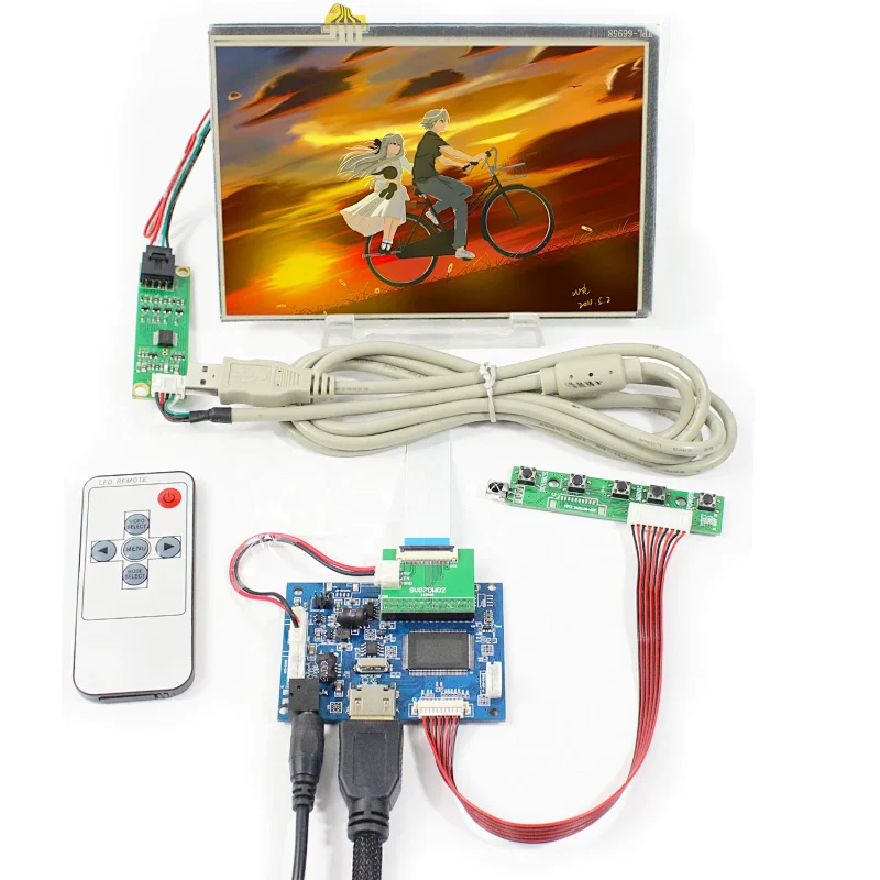 HD MI LCD Controller Board with 7inch 1280x800 IPS LCD panel HSD070PWW1-B with touch panel